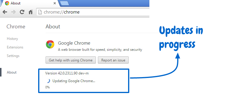 Google Chrome Updates are disabled by the administrator