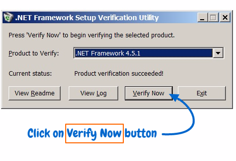 .Net Setup Framework Verification tool